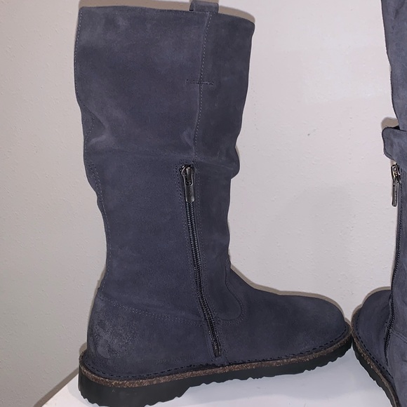 BIRKENSTOCK LUTON HIGH SUEDE GRAPHITE HYDROPHOBIC 36-5L boots suede blue - Picture 6 of 14